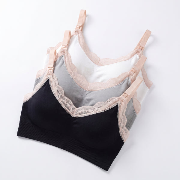 Cute & Comfy Maternity Bra (3-Pack)
